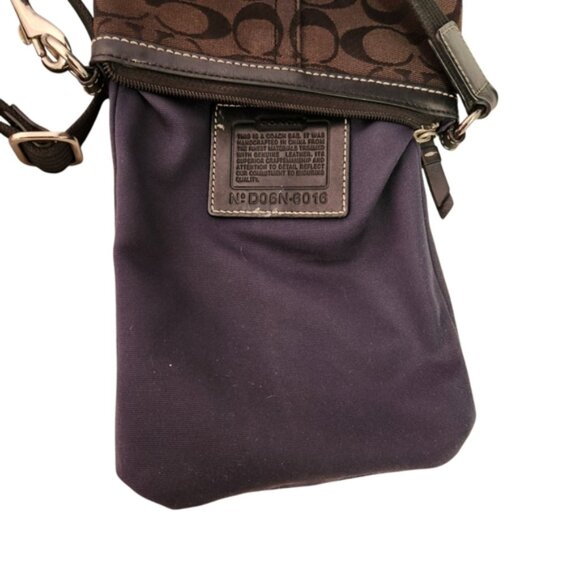 Coach Brown and Black Crossbody Bag #6016 - Picture 5 of 8